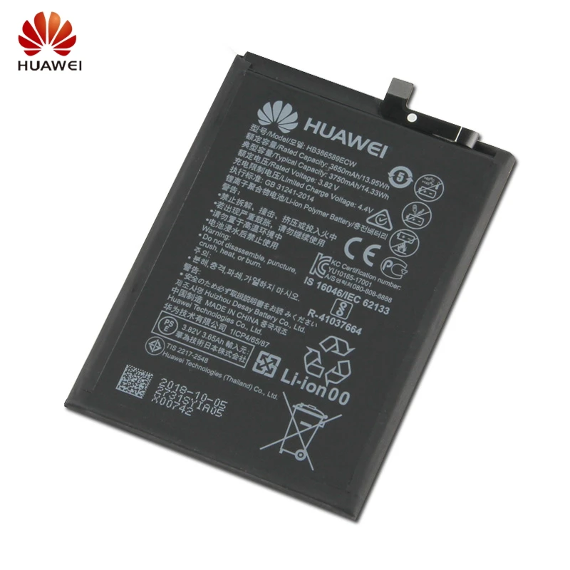 Сменный аккумулятор huawei HB386589ECW для huawei P10 plus P10plus VKY-AL00 honor Play 8X Nova 4 Mate20 Lite 3750 мАч