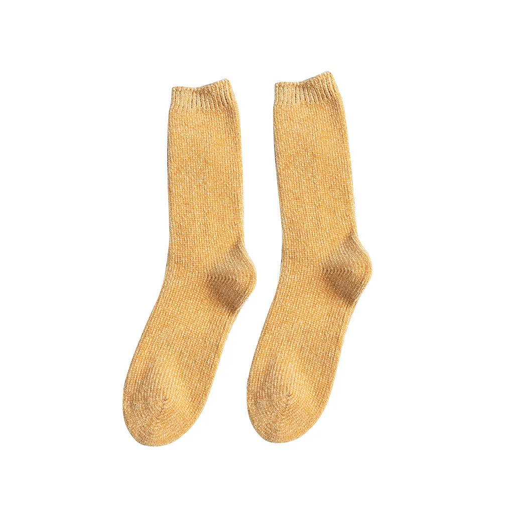 5 пар женских бархатных снежных носков средней длины с жемчужинами модные теплые