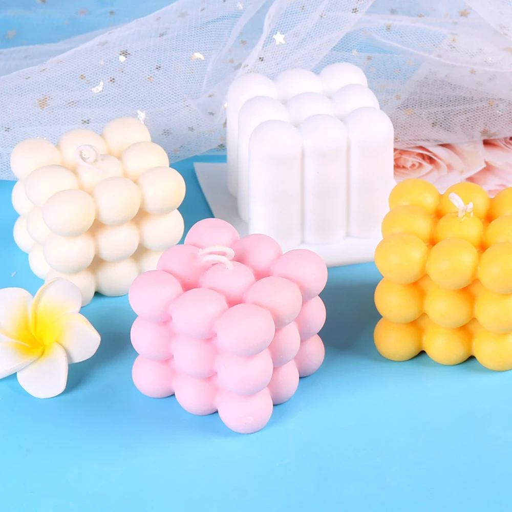 

3D Silicone Mold Hand-made Soy Aroma Wax Soap Candles Mold DIY Candles Mould Soy Wax Candle Mold Aromatherapy Plaster Candle