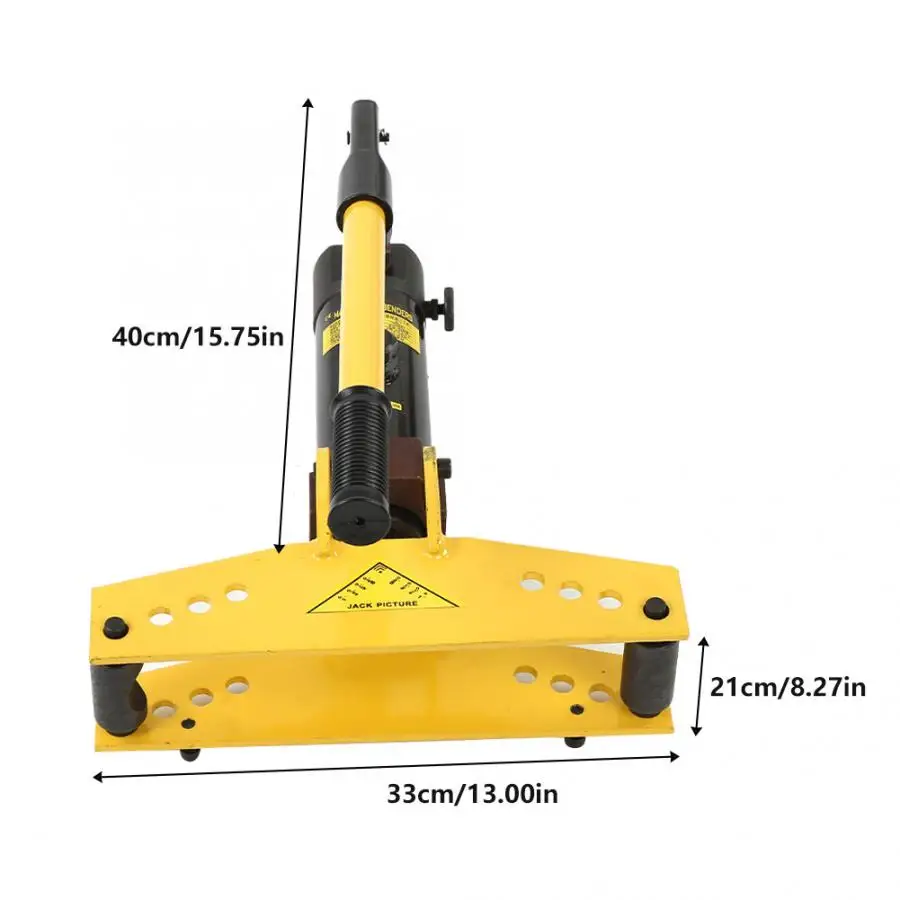 

Pipe Tube Bender Hydraulic Pipe Bender Hydraulic Cylinder Manual Pipe Bender with 4 pcs Bending Formers 3/8 1/2 3/4 1 inch