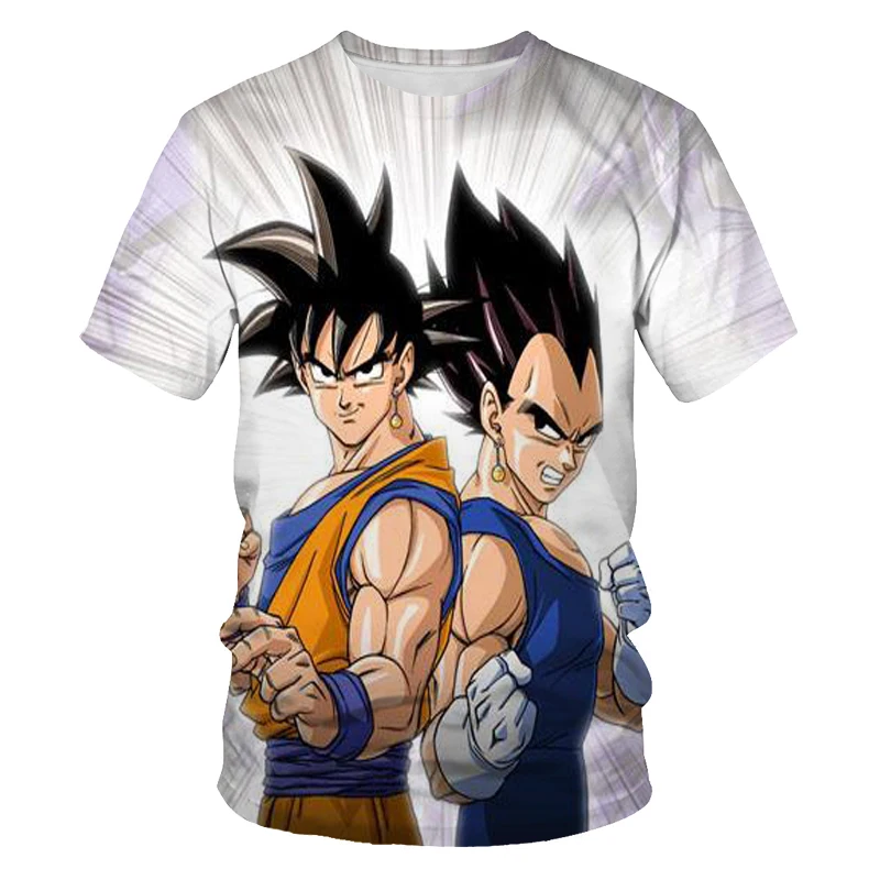 

Japanese and Korean animation movie hip-hop 3D printing O-neck men's street parent-child men's shirts plus size T-shirts for men