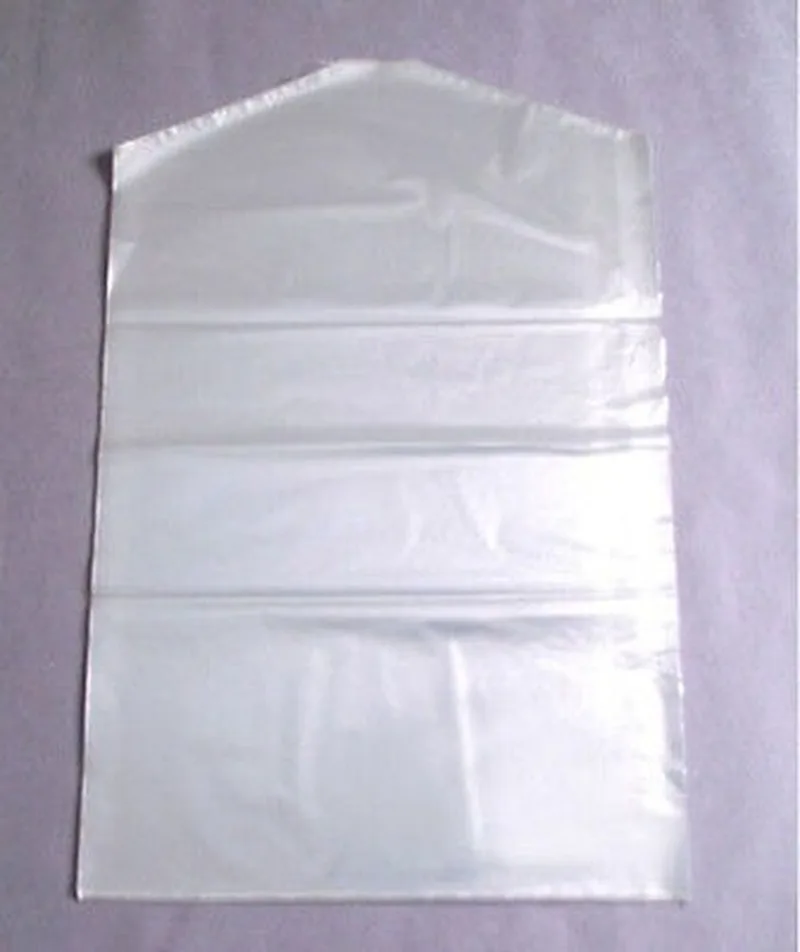 

20pcs/Lot Plastic Transparent Dust Cover Garment of Clothes Hanging Pocket Storage Bag Wardrobe Hanging Clothing