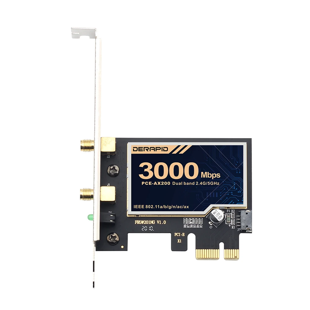 

AX200 Portable Dual Band Wireless Network Card For Desktop Signal Gaming Home Office Adapter External Accessories 3000Mbps WiFi6
