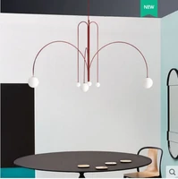 nordic post modern minimalist chandelier living room bedroom showroom glass art light