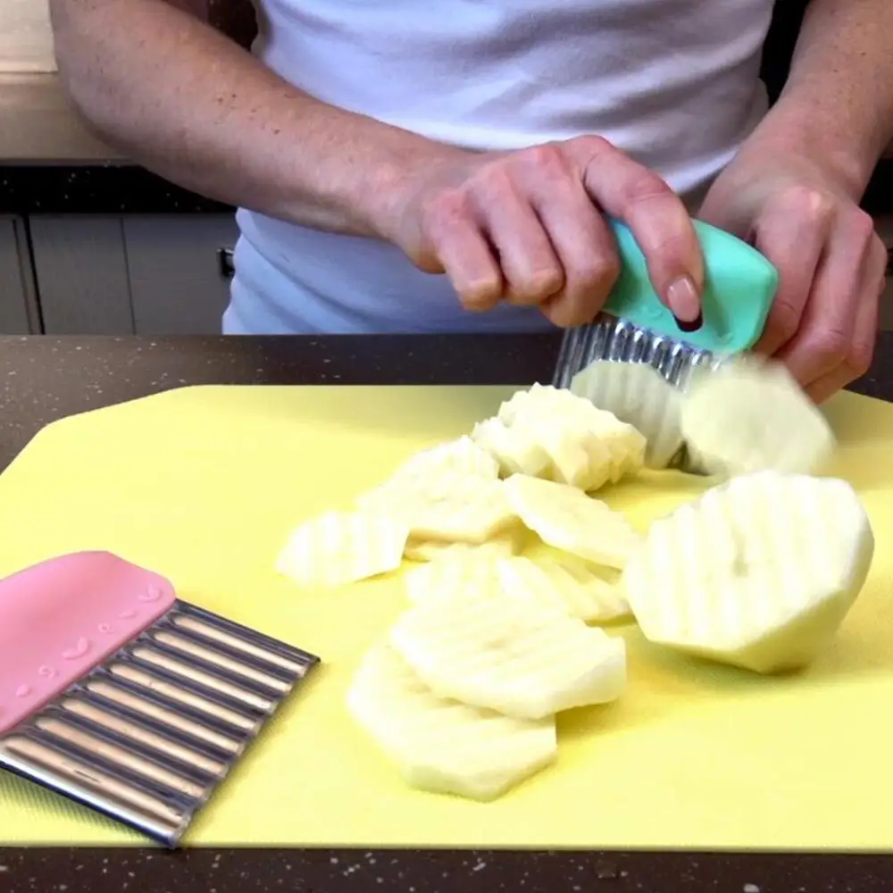 Фисман французский жарки волнообразный резак нержавеющая сталь картофельное