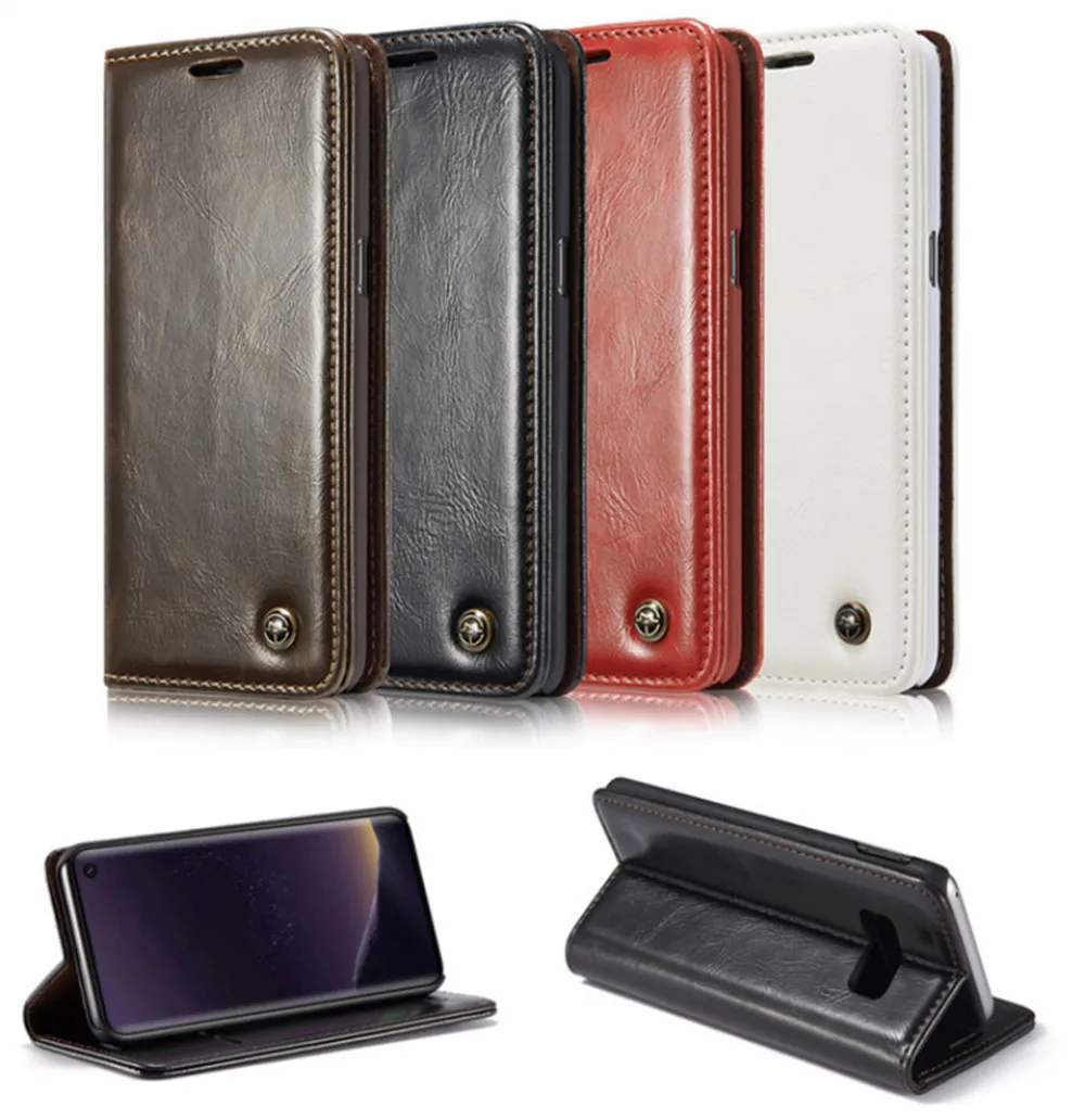 Оригинальный чехол портмоне CaseMe в стиле ретро с магнитной застежкой из