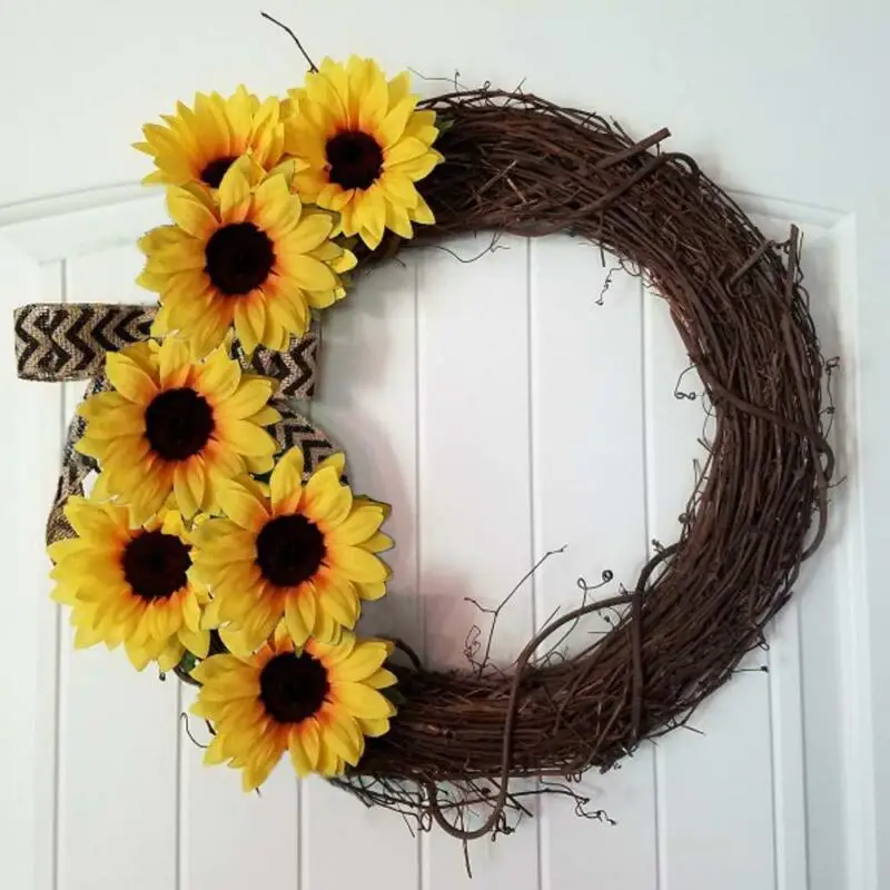 

24pcs Artificial Silk Sunflower Head Decor Wedding Party Home Holding Sunflowers