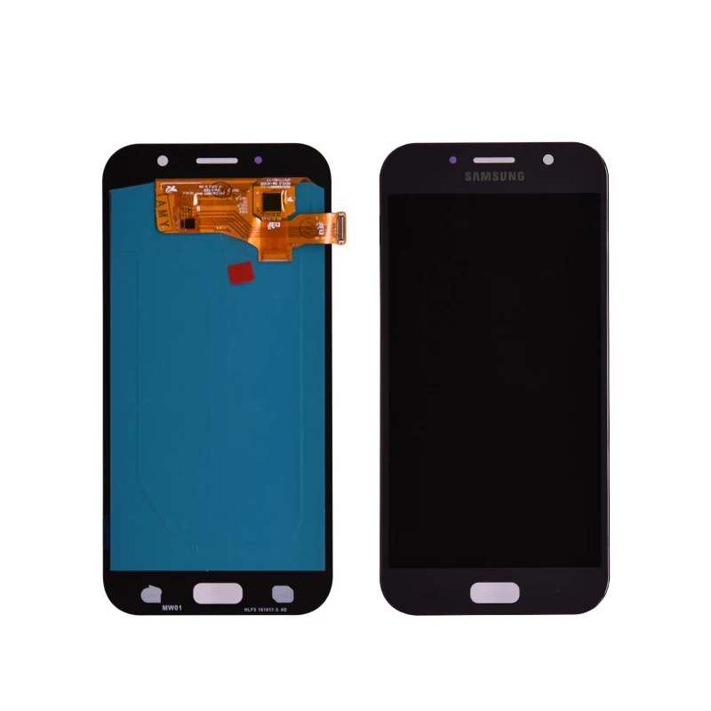 Супер Amoled для Samsung Galaxy A7 A720 A720F ЖК-дисплей кодирующий преобразователь сенсорного экрана в сборе lcd для Galaxy A7 Duos lcd