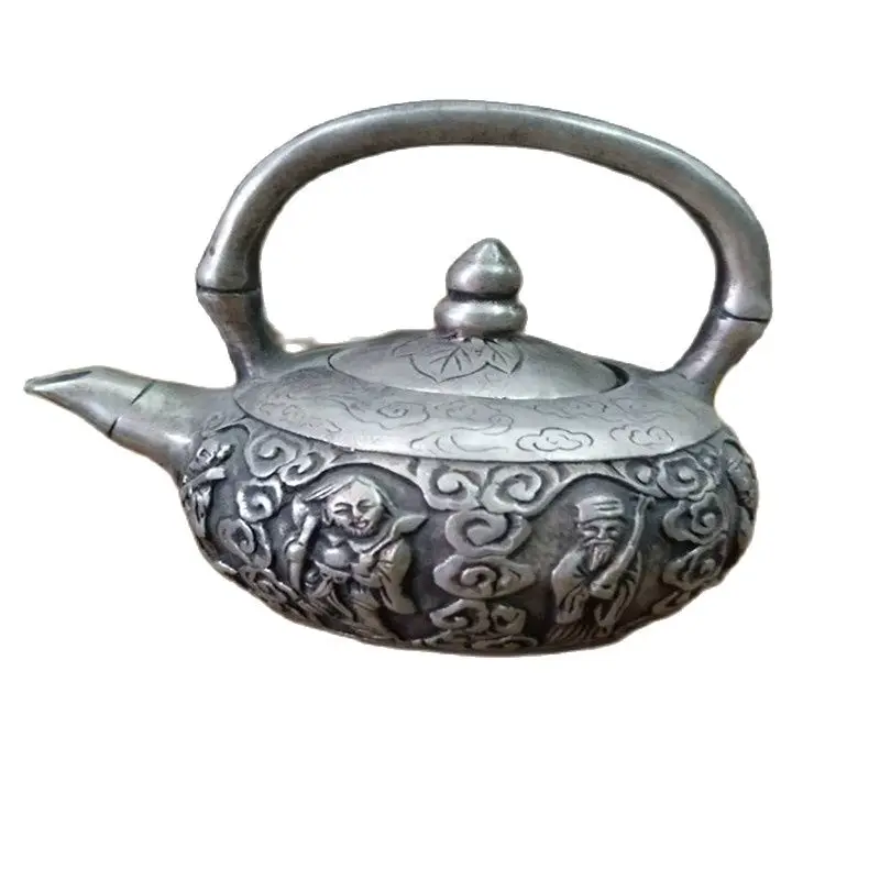 Медный чайник с резьбой в античном стиле | Дом и сад