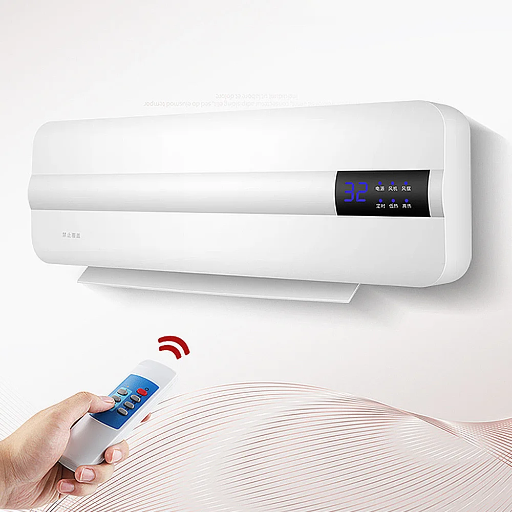 Electric heating air heating energy-saving heating fan bathroom air conditioning fan speed hot bath without checking holes