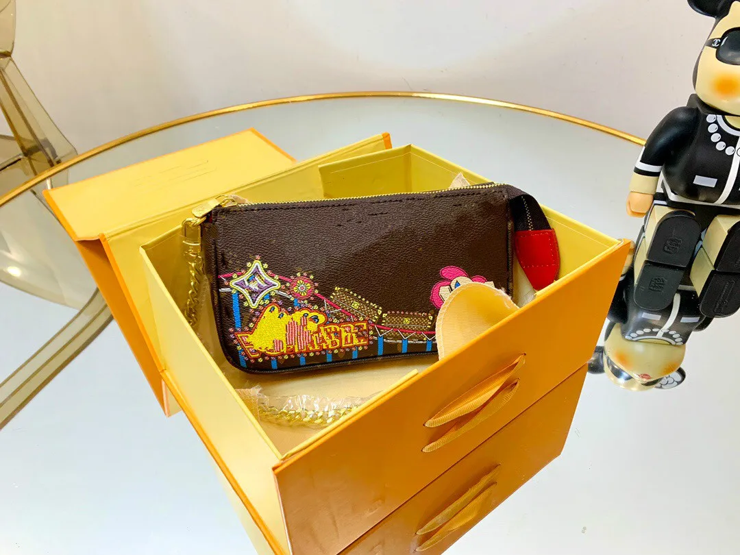 

Роскошная сумка талисман Длинная цепочка на одно плечо Рождественский дизайн женский кошелек диагональная маленькая сумка с коробкой