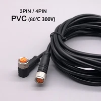 m8 3 4 pins pvc led sensor cable connector type a 2m screw connect cloweit
