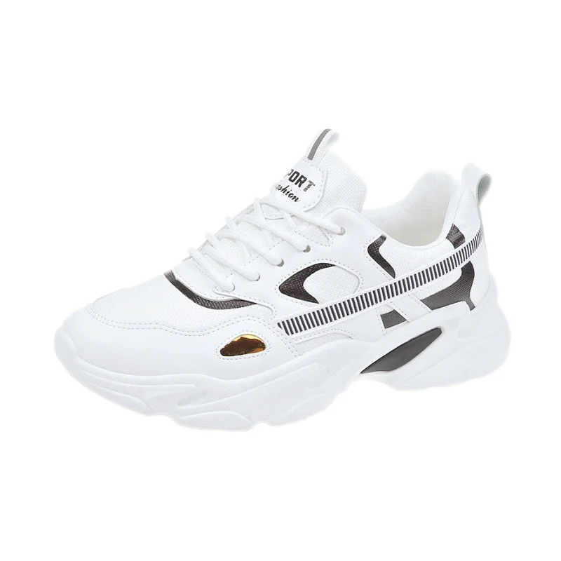 

Women's Sports Shoes 2021 Women's Sneakers Breathable Lace Up Chunky Vulcanized Shoes Mesh Classic Casual Harajuku Dad Footwear