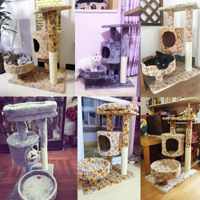 Маленькая Рамка для скалолазания с гнездом кошки Когтеточка прыжков на