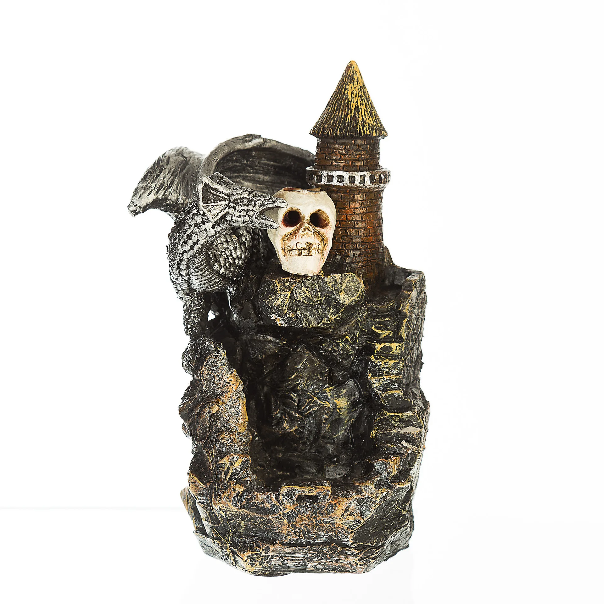 Креативная горелка для благовоний с черепом дракона украшение дома + 10