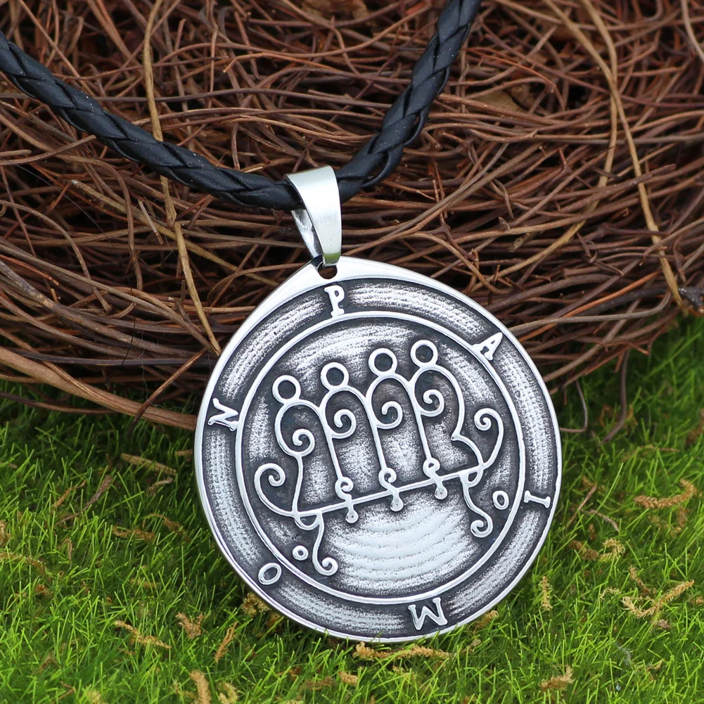 Талисман Пентакль Соломона Wiccan языческая герметичная ожерелье с подвеской