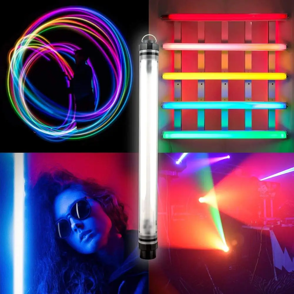 Портативная светодиодсветильник трубчатая лампа для видеосъемки RGB 12 режимов