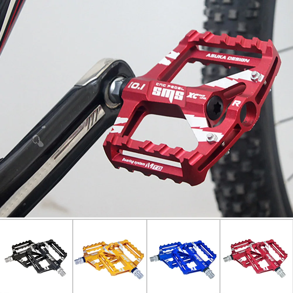 

MTB Mountain Road Bike Pedals Flat Platform Bicycle Pedal Aluminum Alloy Replace Optional Color DIY Part