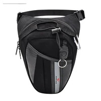 wosawe travel mountaineering climbing cycling bag sport waist bag oxford cloth riding travel large capacity wearable leg bag