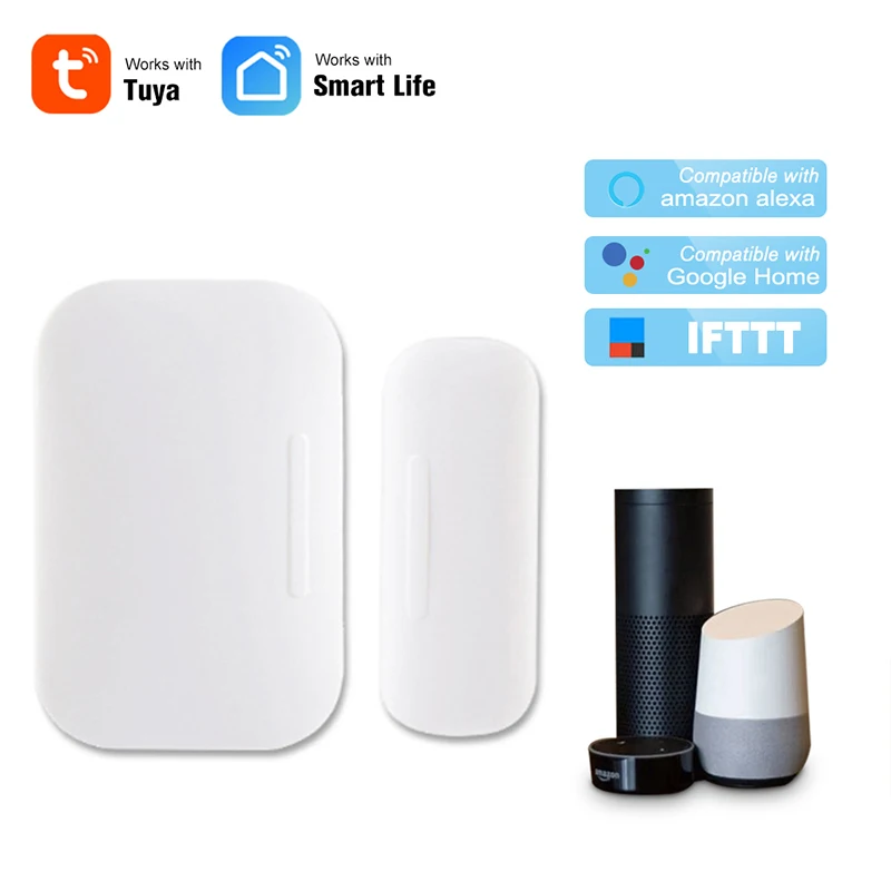 Датчик окон и дверей Tuya Автономная Беспроводная сигнализация для умного дома не