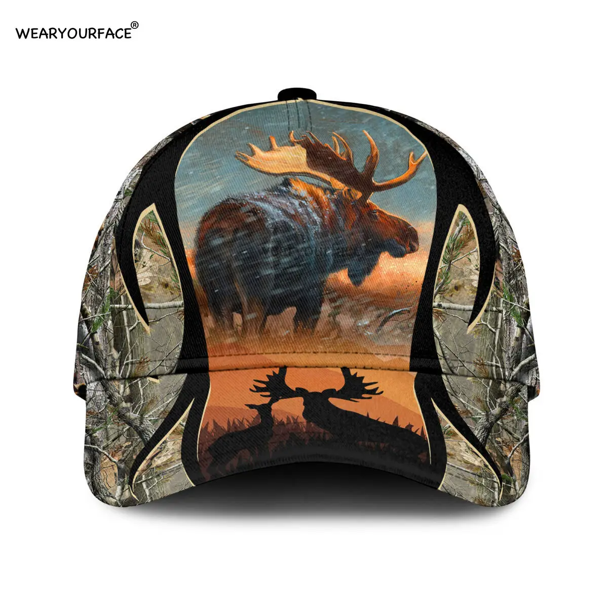 Бейсболка с 3d-рисунком рыбы и Жнеца мужская женская |