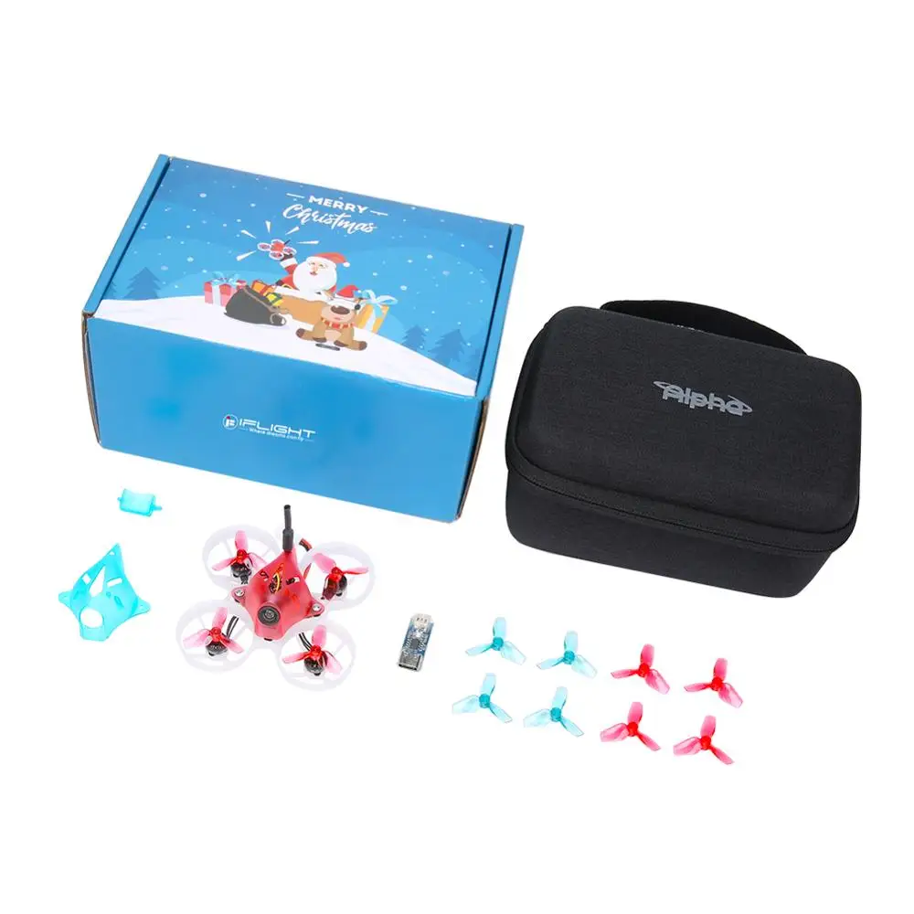 

iFlight Alpha A65 65mm Tiny Whoop Drone-Christmas Version with SucceX F4 1S 5A AIO Whoop Board / XING 0802 22000KV motor for FPV