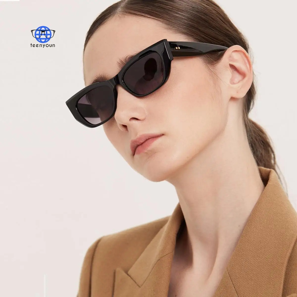 

TEENYOUN New Vintage Woman Sunglasses Shades Glasses luxury Brand Designer Women Gradient Lens Sun glasses 2021 Eyewear UV400