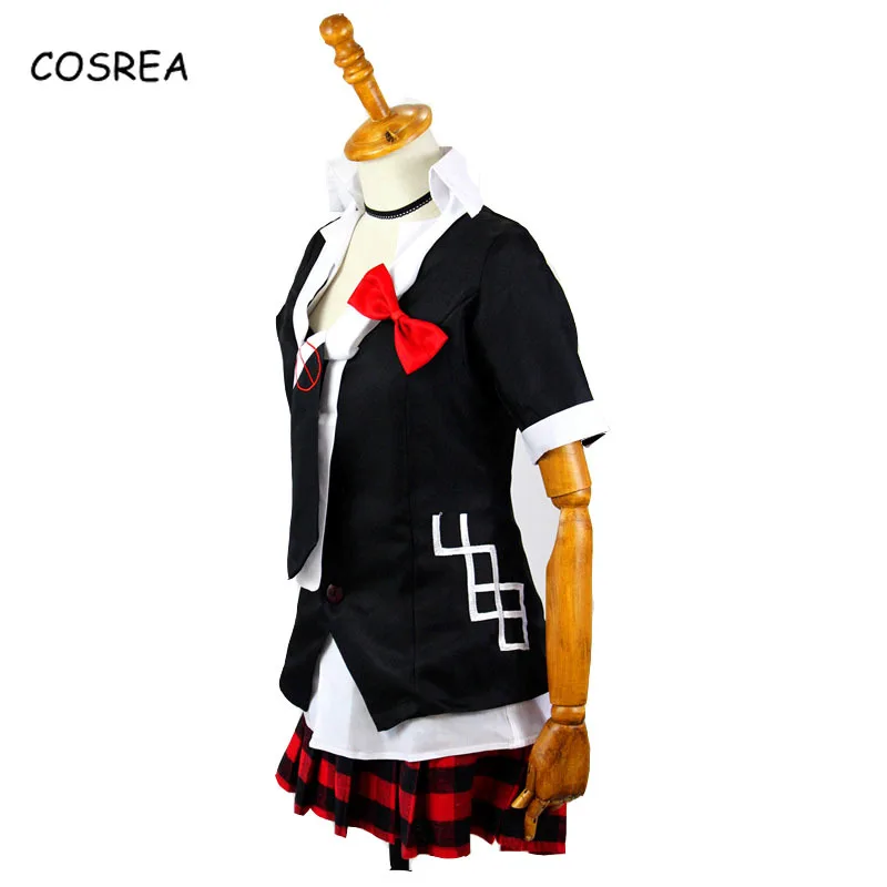 Danganronpa Cosplay Anime Enoshima Junko Costume Women Girl Halloween Carnival Party Dangan Ronpa Suit Clothes Wig |