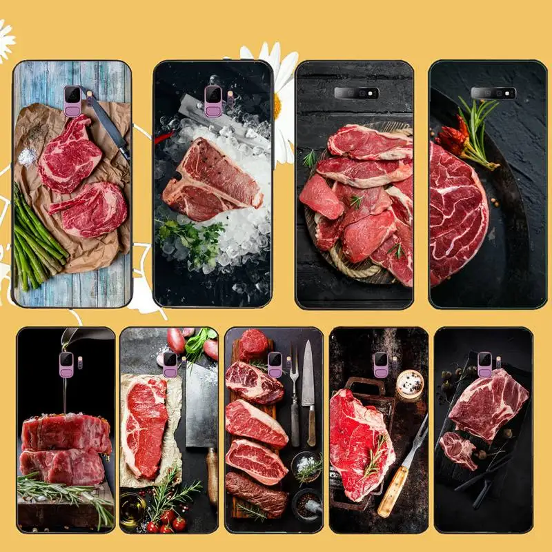 

Raw meat delicious food Phone Case For Samsung galaxy A S note 10 7 8 9 20 30 31 40 50 51 70 71 21 s ultra plus