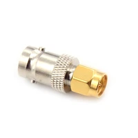 gold tone sma male to silver tone bnc female connector adapter