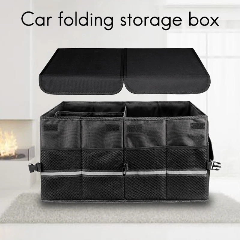 Pаспродажа Автомобильный ящик для хранения, закрывающийся багажник, сумка-корзина, автомобильный органайзер для Ford, аксессуары для салона автомобиля, ...