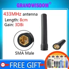 433 МГц Антенна LORA 3dbi SMA Штекерный разъем 433 МГц Антенна резиновая 433 м антенна для беспроводного водяного измерителя Gasmeter Lorawan Emeter