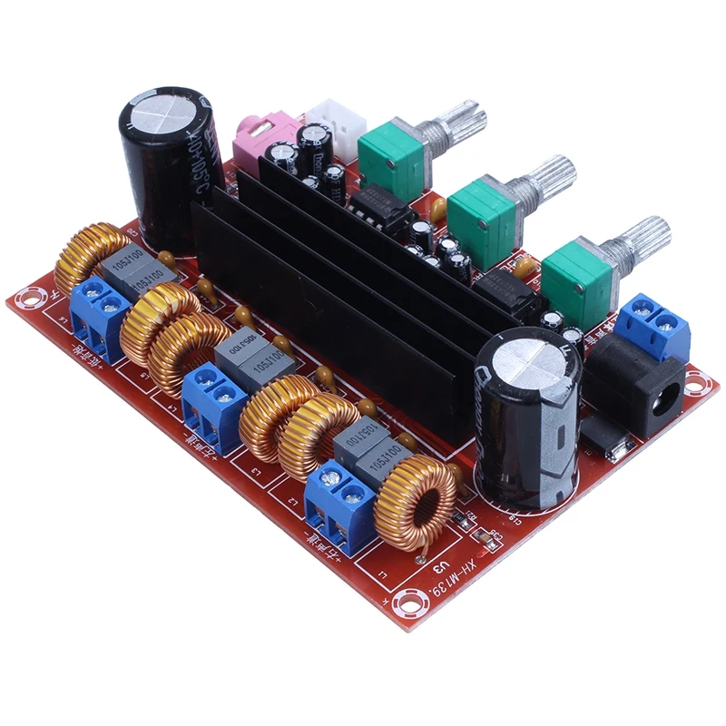 Плата усилителя TPA3116D2 50Wx2 + 100W 2 1 канальный цифровой сабвуфер Мощность 12 ~ 24V |