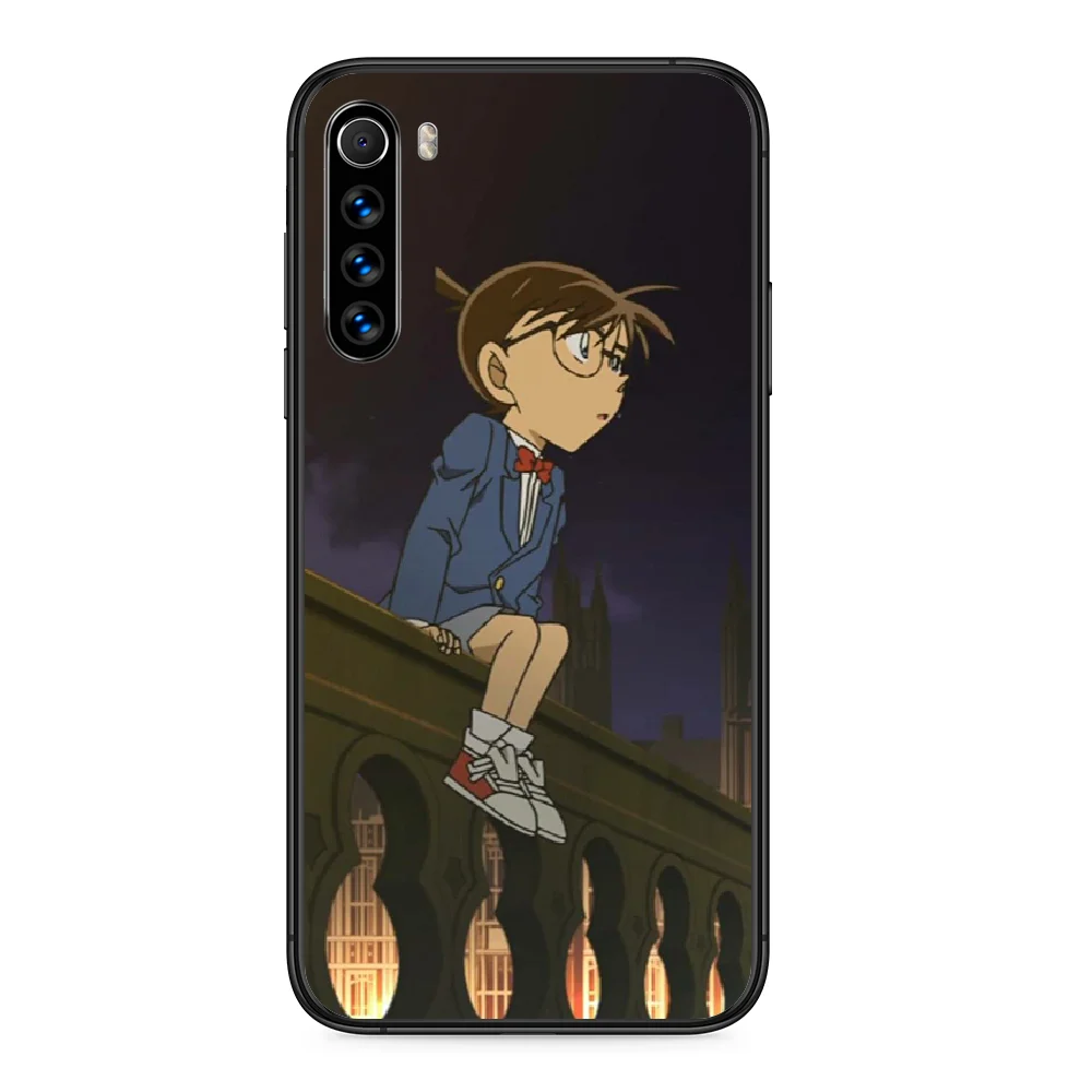 Чехол для телефона Detective Conan Xiaomi Redmi Note 4A 4X 5 6 6A 7 7A 8 8A 4 5A 8T Plus Pro Черная задняя крышка