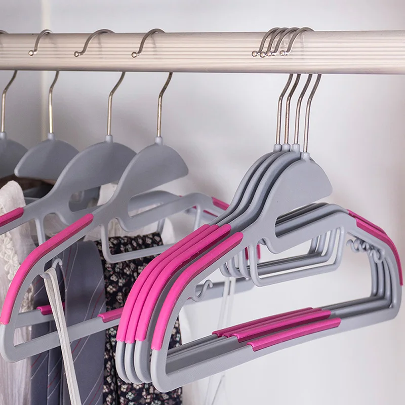 10 шт. Противоскользящие вешалки для одежды Wardobe шкаф Органайзер стойка брюки
