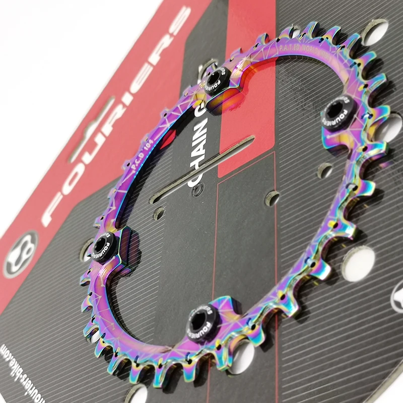 

Fouriers CR-DX003-AH Bicycle Single Chain Ring BCD 104mm 30T-40T 4mm MTB Bike Chain-ringss Narrow-Wide Teeth