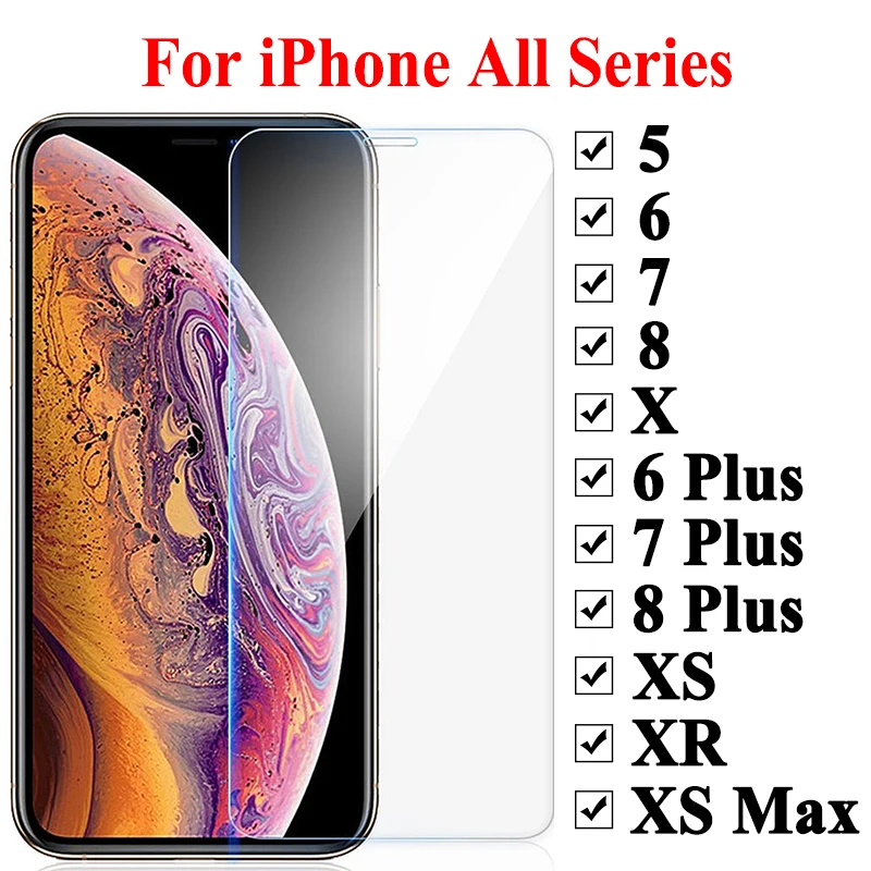 Защита экрана для iPhone XS XR X Max защитное стекло i Phone Aiphone 6 7 8 Plus 10S Tremp Safety Xmax SX S R Protect