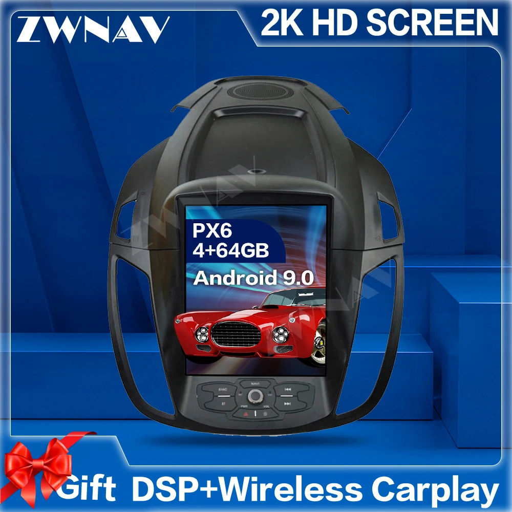 baratas Tesla Estilo Android 9.0 Tela Do Carro MultimÃdia Player Para Ford Kuga 2013 2014 2015 2017 Gps áudio Rádio Estéreo 2 Din Bt Unidade De Cabeça
