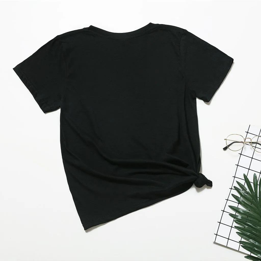 Женские футболки с графическим принтом тыквы из мультфильма Счастливый Хэллоуин