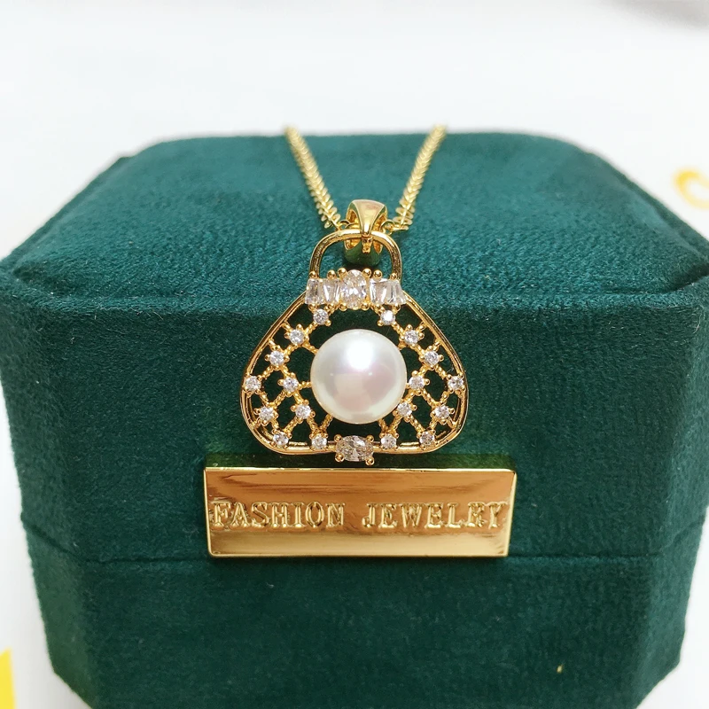 ZHBORUIN креативное жемчужное ожерелье женская сумка в форме 100% натуральный жемчуг