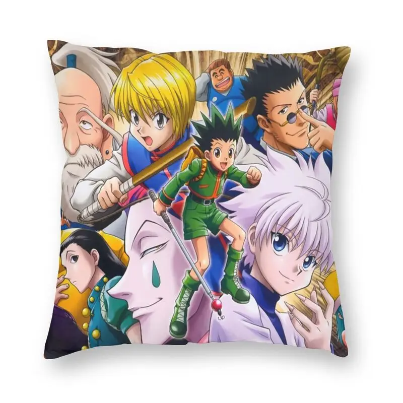 

Anime Manga Hxh Cushion Cover Two Side Printing Hunter X Hunter Killua Zoldyck Throw Pillow Case for Car Pillowcase Decorative