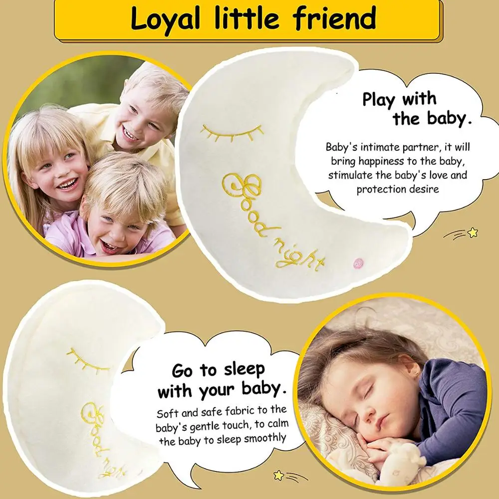 Светодиодный Луна мягкая подушка для животных светящаяся плюшевая игрушка с