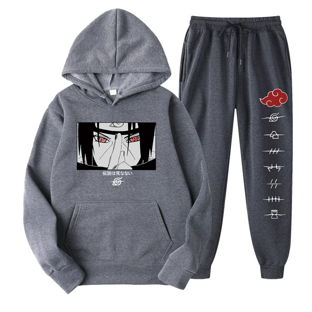 

Hoodies Pullover Fashion Trend Sets Casual Tops Men's Clothing Anime Printing Harajuku Streetwear Autumn And Winter Suit