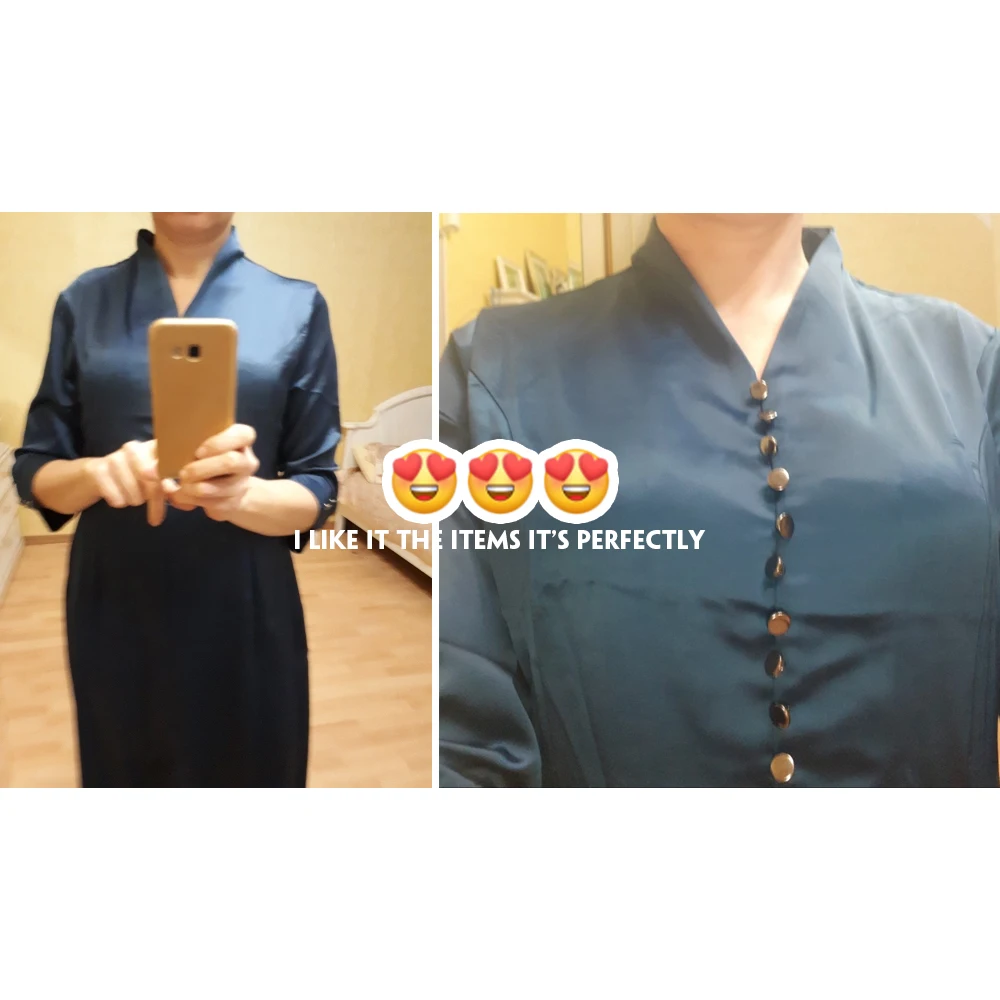 Женское Шелковистое облегающее платье средней длины элегантное офисное черного