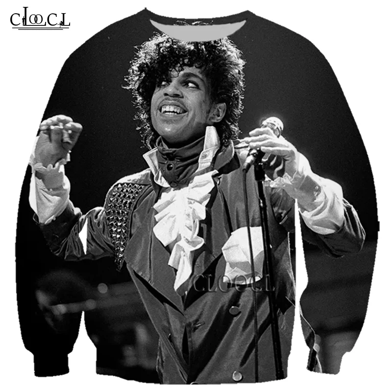

HX Newest Fashion Men Women Singer Prince Rogers Nelson 3D Print Sweatshirt Streetwear Unisex Tracksuit Tops Drop Shipping