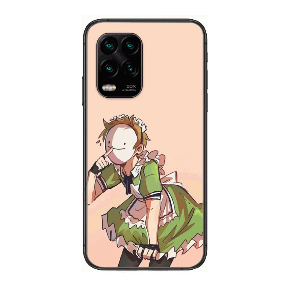 

anime Dream Smp Phone Case For xiaomi Redmi Note 9S 8 7 6 5 A Pro T Anime Black Cover Silicone Back Pretty senior