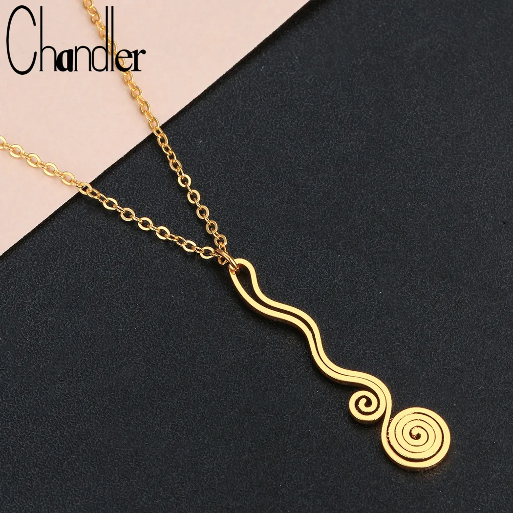 

Chandler Spiral Necklace Spiral Swirl Charms Pendants Choker Handmade Birthday For Her Women's Accessories