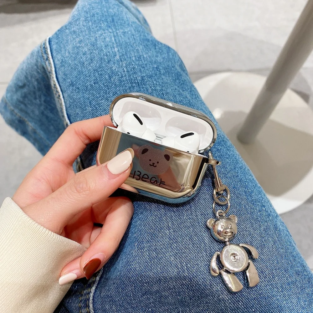 Чехол для наушников Apple airpods 1 2 Pro силиконовый противоударный с ожерельем |