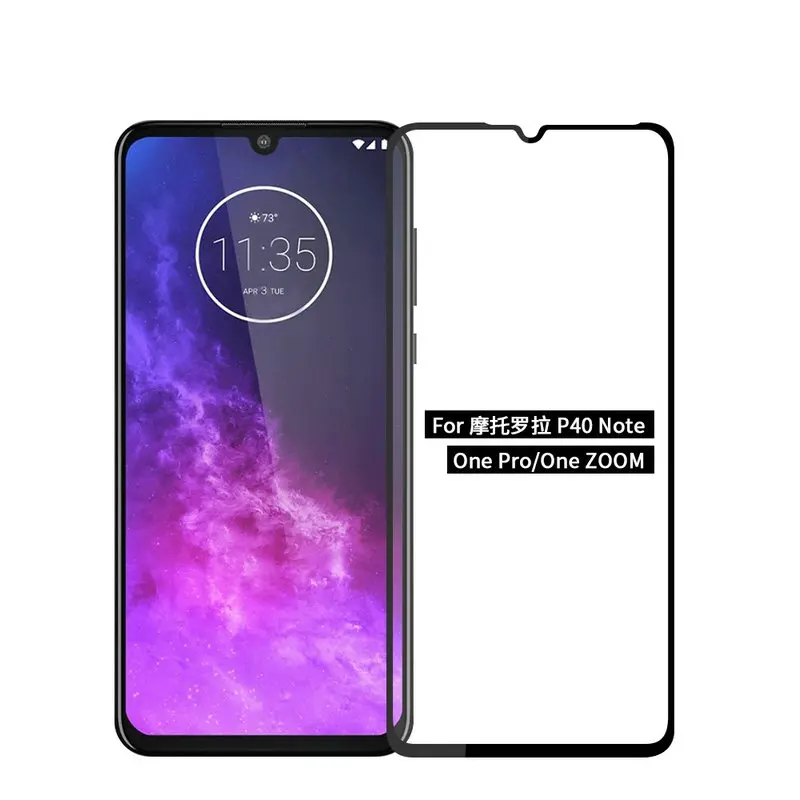 Для Motorola One Zoom 9D 6D 5D полное покрытие из закаленного стекла чехол для экрана Moto Pro
