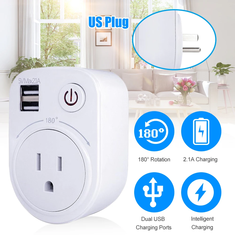 Умная розетка с обратным отсчетом и USB портом 230 В/50 Гц|Электрические розетки| |